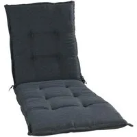 GO-DE Liegenauflage OREGNA, B 60 x L 190 cm, Grau, Gartenliegeauflage, Gartenauflage für Gartenliege