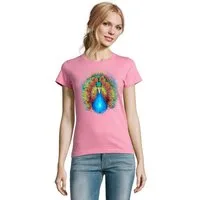 Blondie & Brownie T-Shirt Blauer Pfau Vogel Pfauen Insel Fun Natur Damen Motiv in vielen Farben