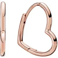 Pandora Paar Creolen ROSE-288307, Herz, Liebe, Rosévergoldet