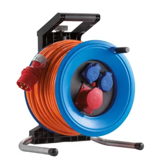HEDI Kunststoff-Drehstromkabeltrommel Professional Plus Ø 320 mm, 32A-Ausführung, 25 m - K3D2532QT4