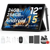 blackview 12,1 " Mega2 Android 15 4G LTE 2,4K 8GB/12GB+256GB Tablet (12", 256 GB, Android 15, 4G (LTE), 2.4K FHD, 9000mAh, PC-Modus 2,0, Octa-Core)
