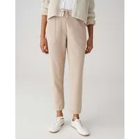 OPUS Stoffhose ERSIMA aus Baumwollmix Schmal zulaufendes Bein, eckige Taschen, Gummibund, Kordel zum Binden