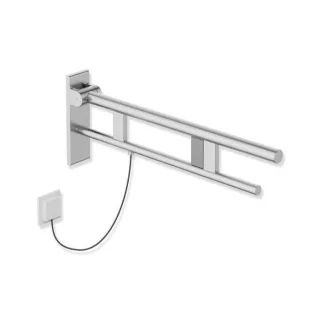 Hewi System 900 Stützklappgriff 900.50.211XA Ausladung 700 mm, Edelstahl matt geschliffen, rechts