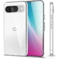 Nalia Smartphone-Hülle Google Pixel 9 16 cm (6,3 Zoll), GLAZE Case - Transparentes Silikon, Anti-Watermark & Schlank