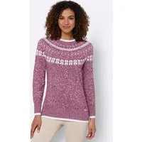 Witt Strickpullover Pullover Langarm Intarsien