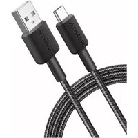 Anker USB-Kabel, USB-A auf USB-C, USB-A auf USB-C, Robustes schwarzes Geflecht