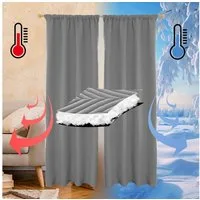 LMaxhome Vorhang Verdunkelungsvorhang Gesteppt Thermovorhang Türvorhang für Wohnzimmer, (1/2 St) 370g/m², Wärmeschutz 100% Blickdicht Kälteschutz Schlafzimmer