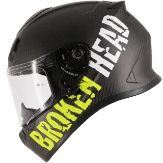 Broken Head Racing-Helm BeProud Light Carbon Gelb - Limited Edition