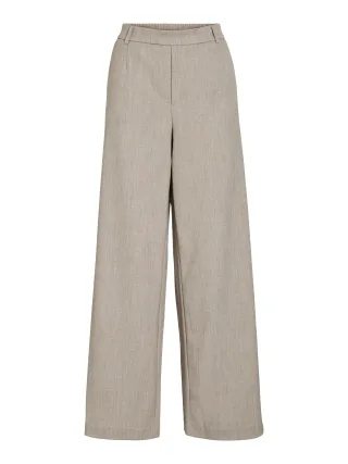 VILA - VIVARONE HW WIDE PANT - NOOS Natural Melange - Gr. - 38