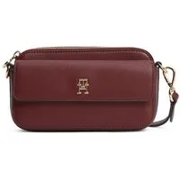 Tommy Hilfiger Umhängetasche TH ICON CAMERA BAG, Damen Clutch, Schultertasche mit goldfarbenem TH-Logo