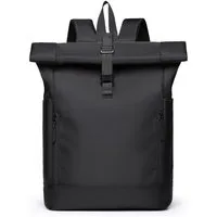 ibettertec Laptoprucksack Rolltop Rucksack mit Laptopfach 15,6 Zoll, Cityrucksack (für Büro, Uni und Reisen, 43x29x16 cm), wasserabweisender Laptoprucksack für Damen und Herren