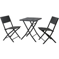 SVITA Balkonset Bistro-Set LIMA, (Set, 3-tlg., 2 Stühle und 1 Tisch), elegantes Design