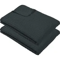 Wohndecke Sommerdecke "Detroit" 2er-Pack, REDBEST, Microfaser-Seersucker Uni