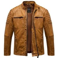 Amaci&Sons Lederjacke RALSTON Lederjacke Echtleder Herren Biker Zipper Jacke
