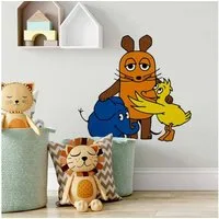 Die Maus Wandtattoo Die Sendung mit der Maus Wandsticker Elefant Ente Aufkleber, selbstklebendes Wandtattoo, entfernbar