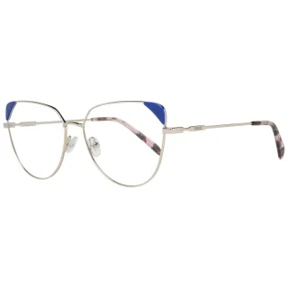 Goldfarbene Vollrand-Sonnenbrille aus Metall und Kunststoff