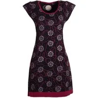 Vishes Tunikakleid Damen kurzarm Longshirt-Kleid Mini-Kleid Tunika-Kleid Shirt-Kleid Hippie, Retro Style