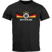 MoonWorks Print-Shirt Herren T-Shirt Deutschland Fußball EM-Shirt 2024 Fanshirt mit Print