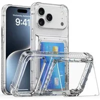 Cadorabo Handyhülle für iPhone 17 PRO MAX Hülle Apple iPhone 17 PRO MAX, Hülle mit Kartenfach Schutzhülle Case Cover TPU Etui Stoßfest Slim