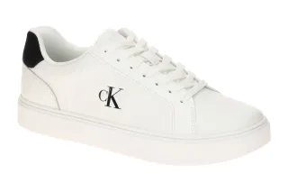 Calvin Klein Herren Sneakers YM01435 01W Classic Cupsole - Laceup Wei?/Bright...