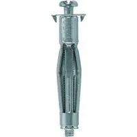 Hohlraum-Metalldübel HM 5x65 S B silber, 20 Stück, mit Schraube