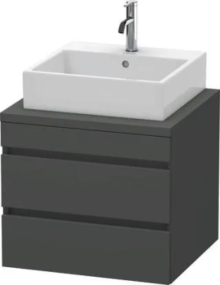 Duravit DuraStyle Konsolenwaschtischunterbau wandhängend Graphit Matt 600x548x512 mm - DS531504949 DS531504949