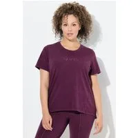 Ulla Popken T-Shirt T-Shirt Vintage-Look Classic Rundhals Halbarm
