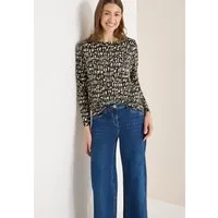 CECIL Langarmshirt mit grafischem Muster