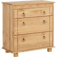 OTTO home Kommode Indra Sideboard (B/T/H: 74/35/75 cm), 75 cm breit, aus massiver Kiefer, FSC®-zertifiziert