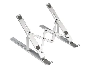 Conceptronic THANA04S ERGO Klappbarer Laptop-Kühlständer aus Aluminium | thana04s | Laptop-Ständer - Silber