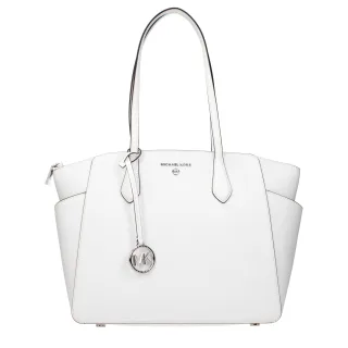 Michael Kors Weiße Leder Schultertasche