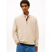 Tommy Jeans Fleecepullover TJM FLAG POLAR FLEECE normale Passform, Troyer