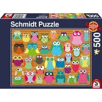 Schmidt Spiele Puzzle Eulen Collage, 500 Puzzleteile