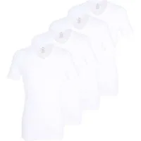 GÖTZBURG T-Shirt Premium Fine Rib (Mehrpack, 4-tlg) mit V-Ausschnitt, kurzarm, im 4er Pack