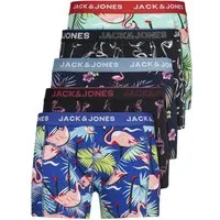 Jack & Jones Boxershorts Jacvel (5-St., 5er Pack) gute Passform durch elastische Baumwollqualität