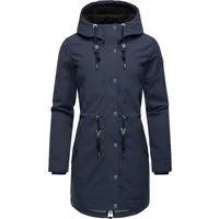 Ragwear Kurzmantel Canny Canvas Wasserdichter Damen Wintermantel mit Kapuze