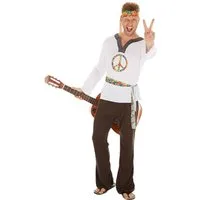 dressforfun Hippie-Kostüm Herrenkostüm Hippie Jimmy, Jersey-Elastik-Langarmshirt