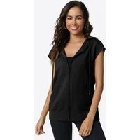 Imily Bela Kapuzenpullover Damen ärmelloses Sweatshirt mit Reißverschluss (Packung, 1-tlg., 1per-Pack) mit Kapuze