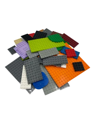 LEGO 50 Stück City Classic Basic Bauplatten Mix Zufällig Bunt Gemischt