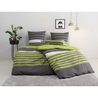 OTTO home Bettwäsche Majoran, Satin, 2 teilig, gestreifte Bettwäsche, Marke H.I.S by OTTO home