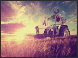 Fussmatte Traktor 4921 | Größe: 60 cm x 45 cm