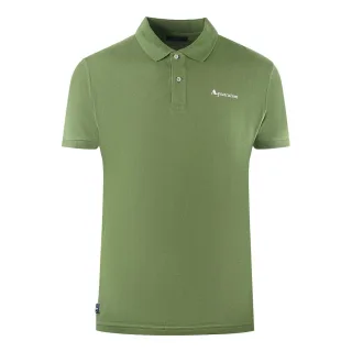 Aquascutum Marke Logo Schlichte Armee Grün Polo-Shirt