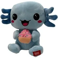 Kawaii Kuscheltier Axolotl Kuscheltier Echse Molch Figur Plüsch 24 cm Plüsch blau (1-St), Axolotl Plüschtier Molch Kuscheltier Figur Plüschtier Wassertier