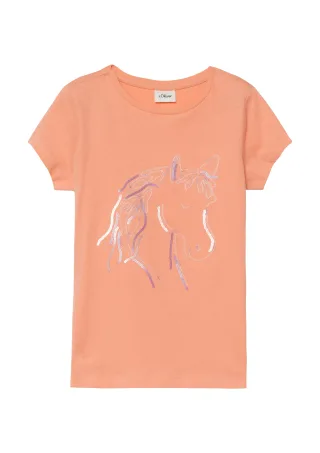 s.Oliver - T-Shirt orange - Gr. - 98