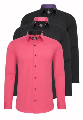 3er Set Business Hemd