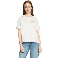Cartoon Kurzarmshirt Damen mit Rundhalsausschnitt (1-tlg)