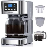 Taylor Swoden Filterkaffeemaschine 950 W, 1.5L/12 Tassen, Anti-Tropf, 24H Timer, 40 Mins Warmhaltefunktion, BPA-frei, 1.5l Kaffeekanne, Wiederverwendbarem Filter, 950W, Abschaltautomatik, BPA-frei