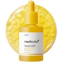 Medicube Gesichtsserum Kojic Acid Turmeric Niacinamide Serum 30 ml, Korean Skincare K-Beauty Reduziert dunkle Flecken, gleicht Pigmentungleichmäßigkeiten, aus und sorgt für einen ebenmäßigen Teint