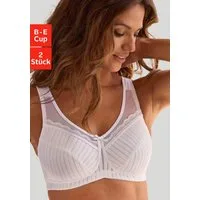 petite fleur by Lascana Entlastungs-BH (Packung, 2 Stück) ohne Bügel mit leicht wattierten Trägern – auch ideal für große Größen