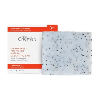 skinChemists Erdbeere & Mohnsamen Reinigungssbar 100g